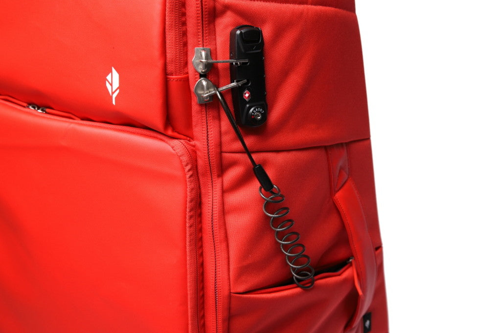 100L Extreme Wheel Luggage / Cloudy red