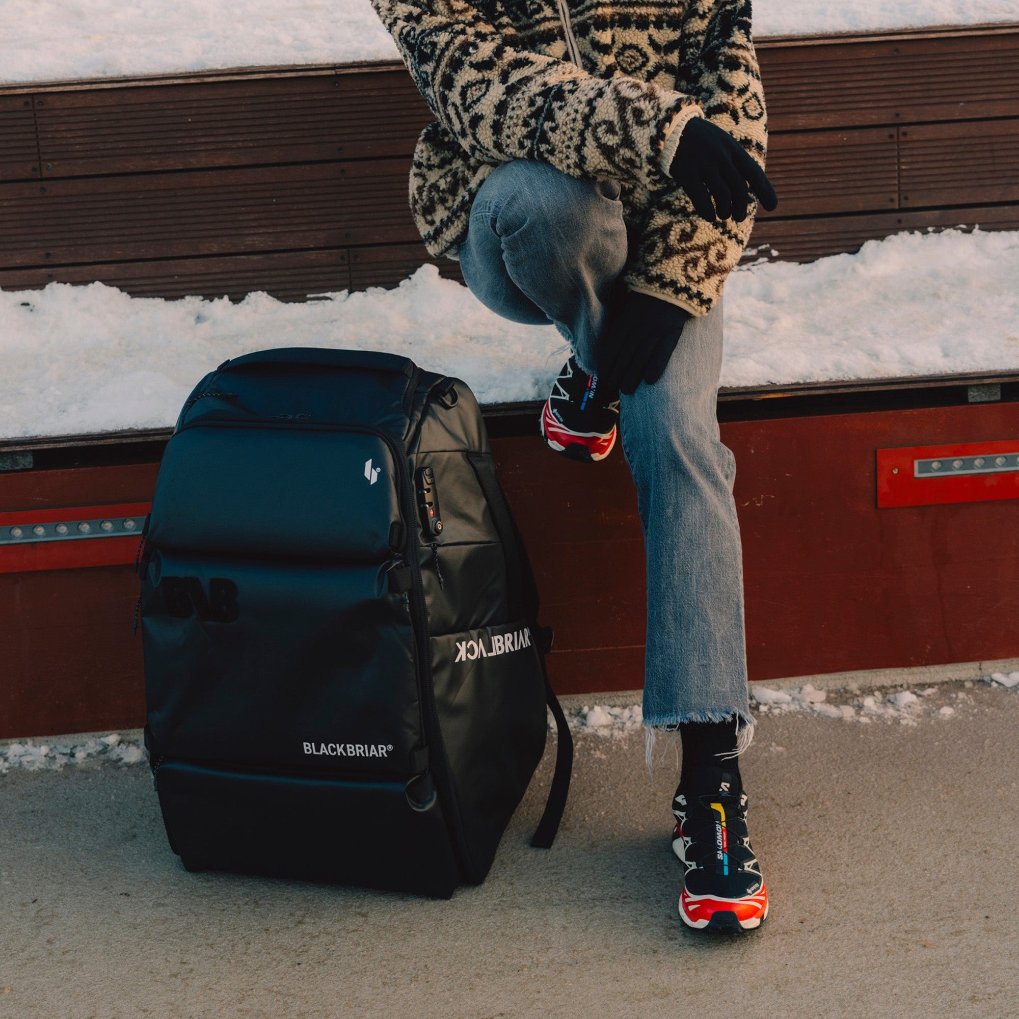 65l backpack for travellers 65L CONTAIN BACKPACK X / Ashy Black