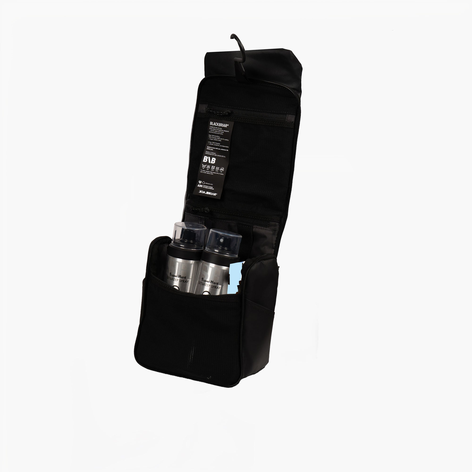 CONTAIN WASH POUCH / Ashy Black