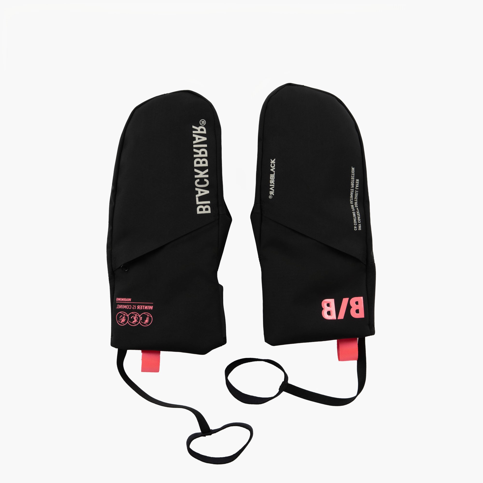 SNOW TECH MITTENS GLOVES (S-L) / Ashy Black