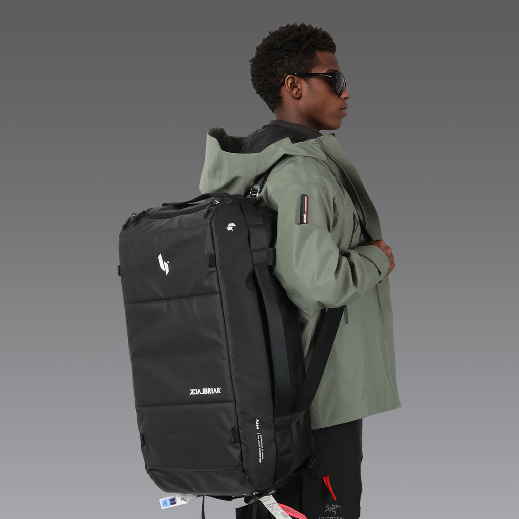 60L Range Duffel Backpack / Ashy Black