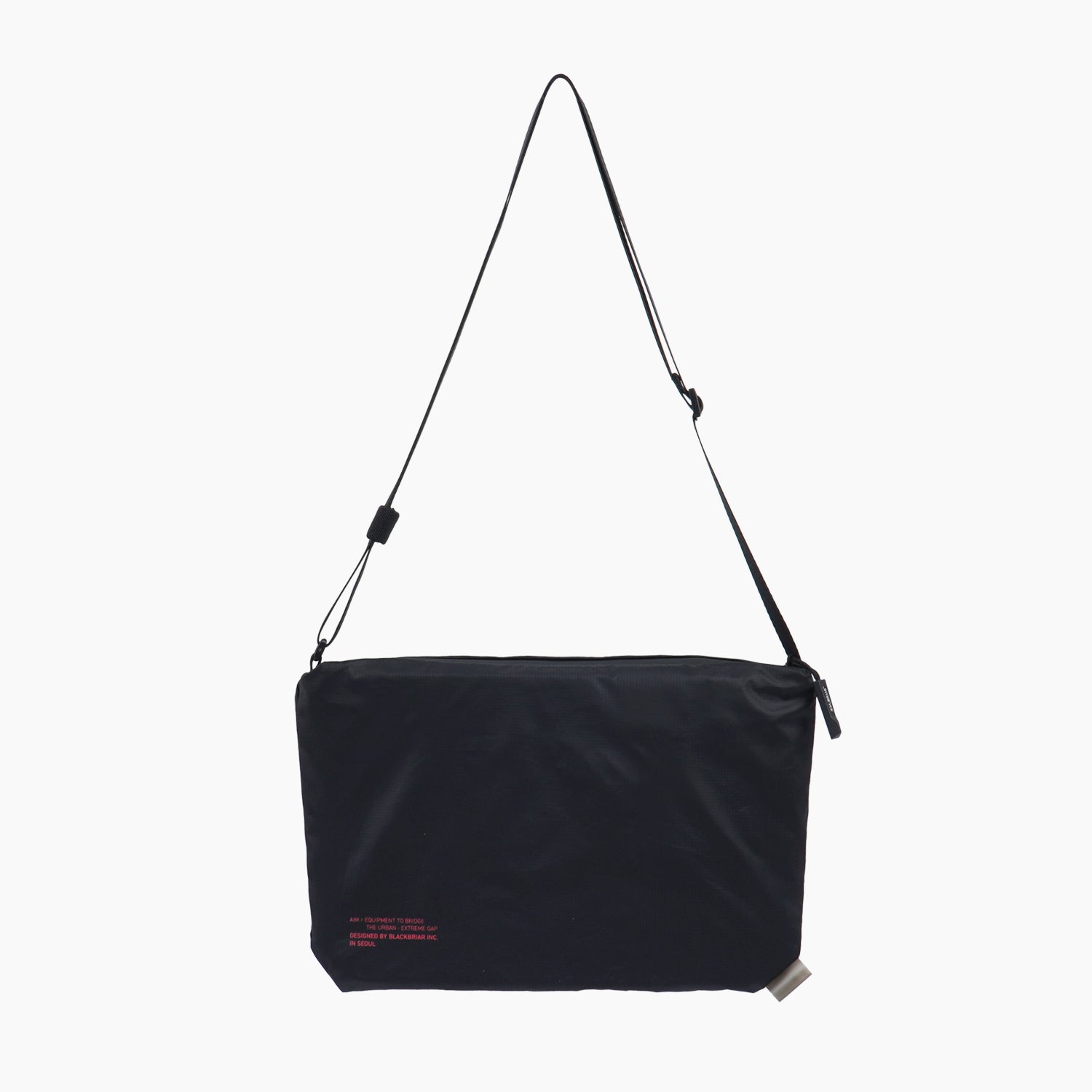 Light Cross Flat Bag M / Ashy Black