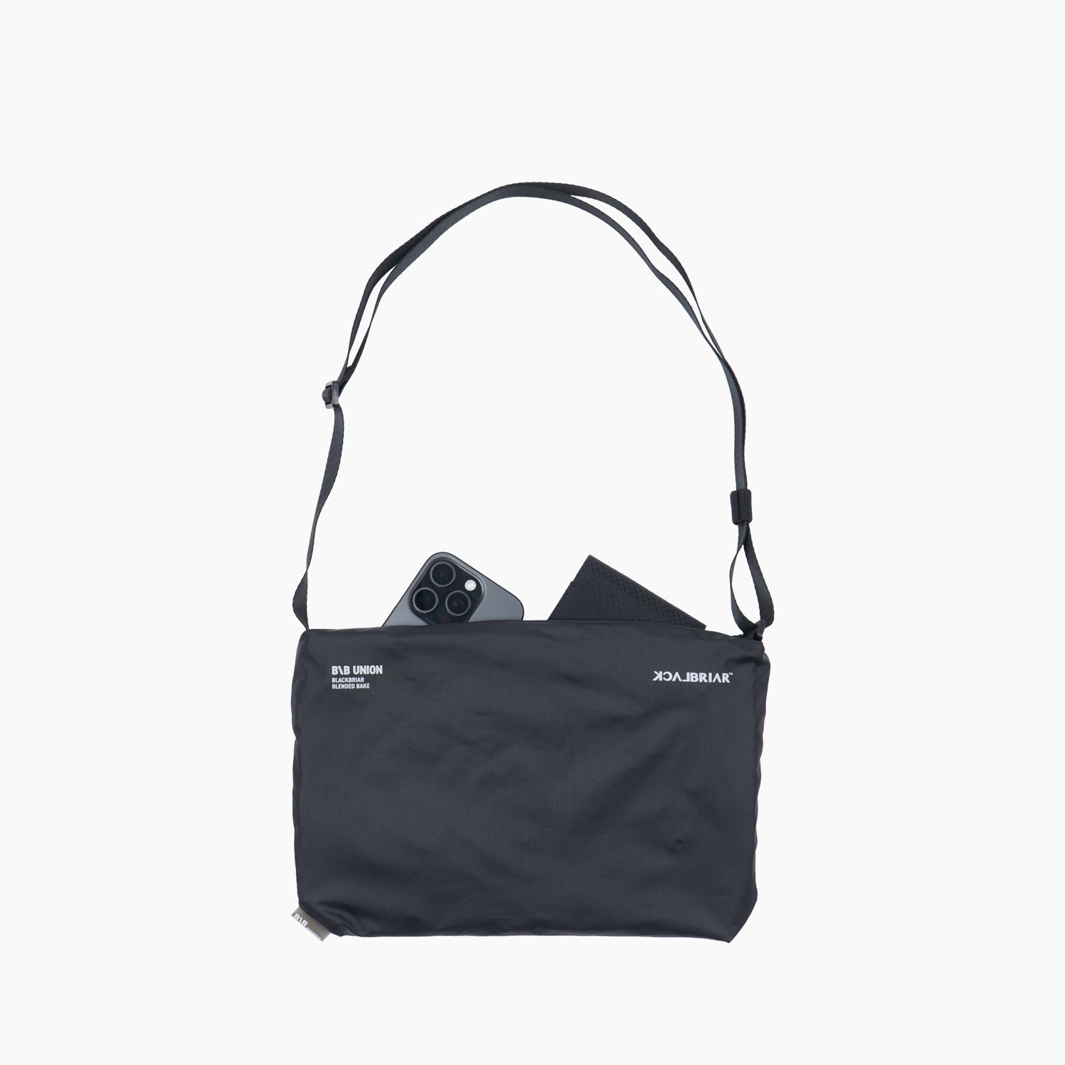 Light Cross Flat Bag M / Ashy Black