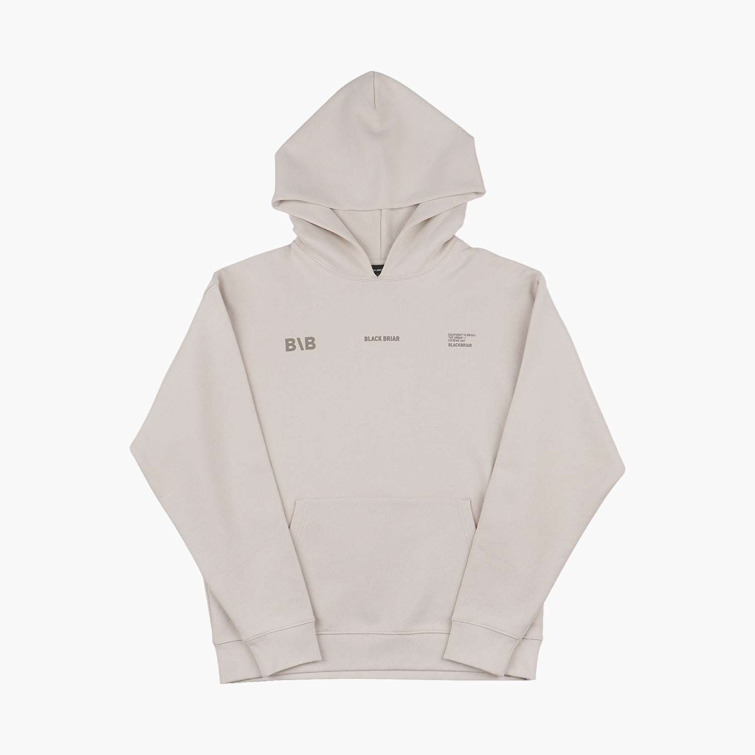 B\B Hoodie / Beige / M (M - 2XL)