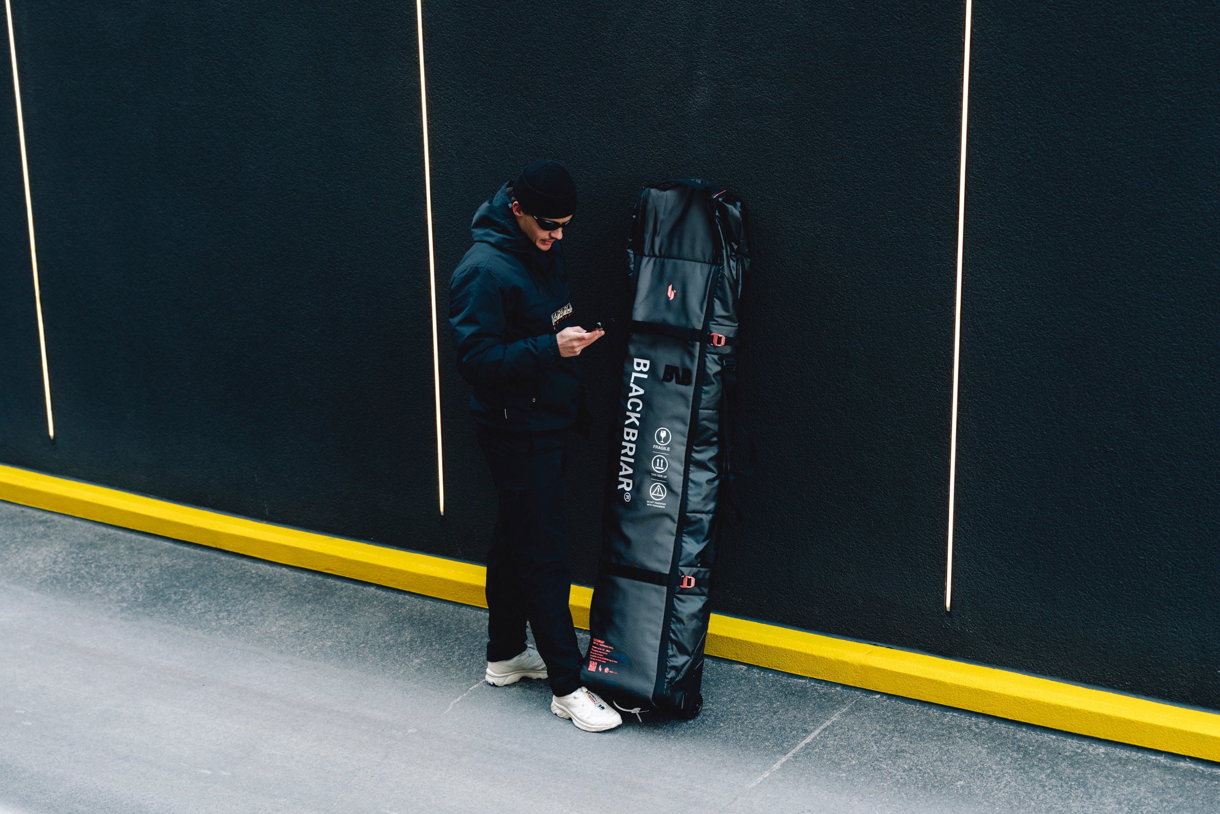 RANGE X Wide Wheeled Ski & Snowboard Bag | BLACKBRIAR