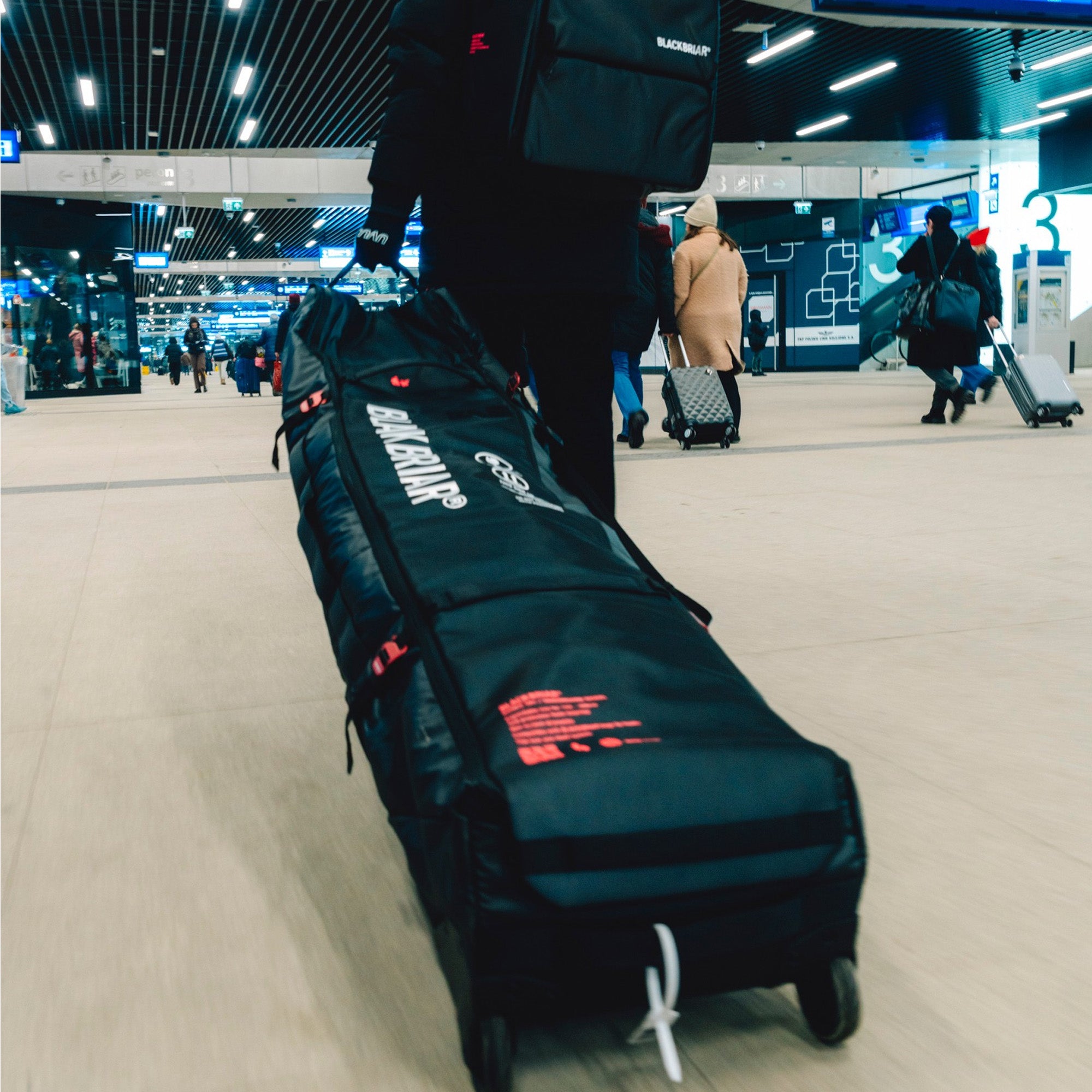 RANGE X WIDE WHEEL BAG / Pro. Reflective Black